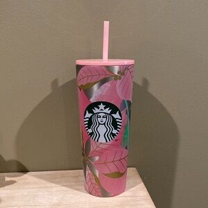 Starbucks Floral Pink 24oz Cold Cup